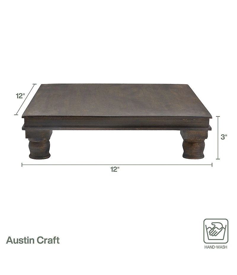 Fitz and Floyd Austin Craft Espresso Brown Raised Serving Board