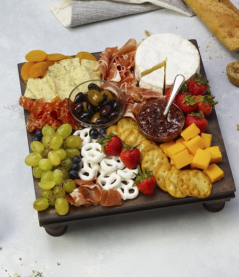 Fitz and Floyd Austin Craft Espresso Brown Raised Serving Board