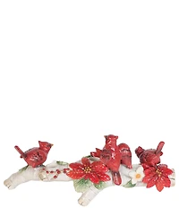 Fitz and Floyd Cardinal Christmas Cardinal Candelabra