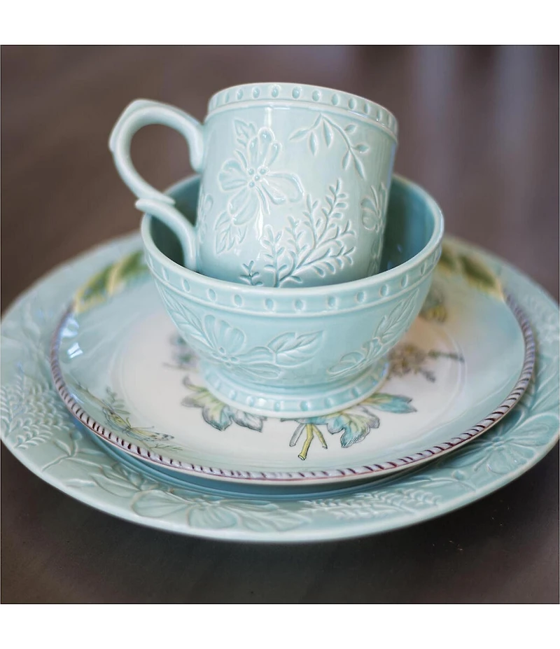 Fitz and Floyd English Garden Collection Bloom Salad Plates, Set of 4