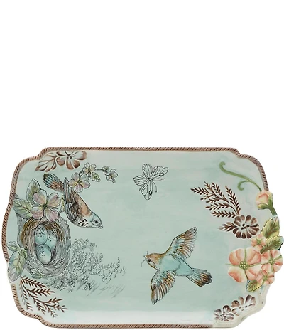 Fitz and Floyd English Garden Collection Serving Tray