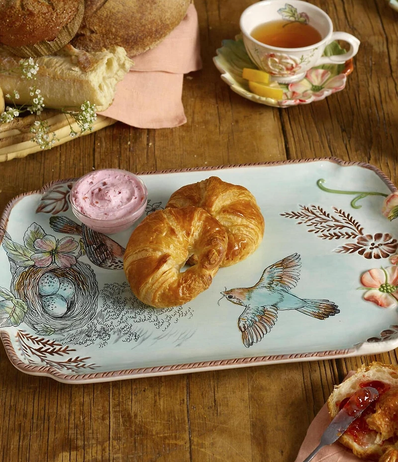 Fitz and Floyd English Garden Collection Serving Tray