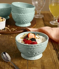 Fitz and Floyd English Garden Collection Soup Cereal Bowls, Set of 4