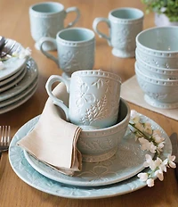 Fitz and Floyd English Garden Collection Soup Cereal Bowls, Set of 4