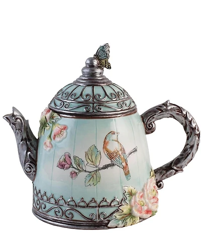 Fitz and Floyd English Garden Collection Vintage Inspired Teapot