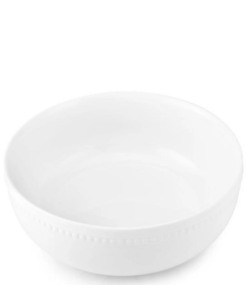 Fitz and Floyd Everyday Beaded Serving Bowl and Platter Set