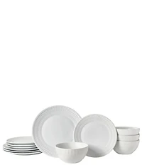 Fitz and Floyd Everyday Dillan Collection 12-Piece Dinnerware Set, Service for 4