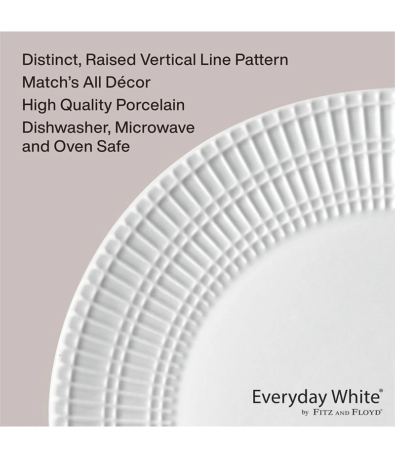 Fitz and Floyd Everyday Dillan Collection 12-Piece Dinnerware Set, Service for 4