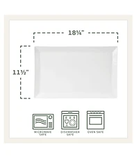 Fitz and Floyd Everyday Rectangular Rim Platter, 18.25#double;
