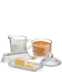 Fitz and Floyd Everyday White Bistro Glass 3-Piece Hostess Set