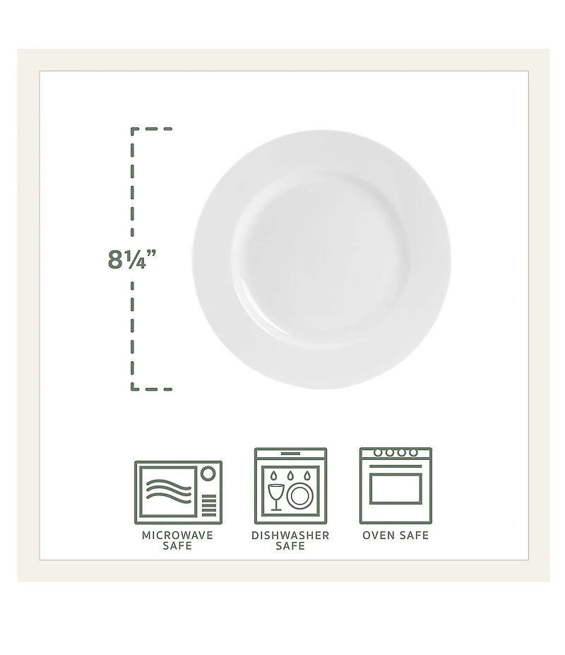 Fitz and Floyd Everyday White Classic Rim 16-Piece Dinnerware Set