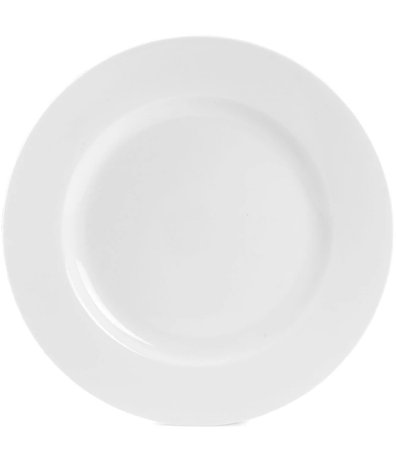Fitz and Floyd Everyday White Classic Rim Salad Plates, Set of 4