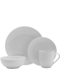 Fitz and Floyd Everyday White Coupe 16-Piece Dinnerware Set