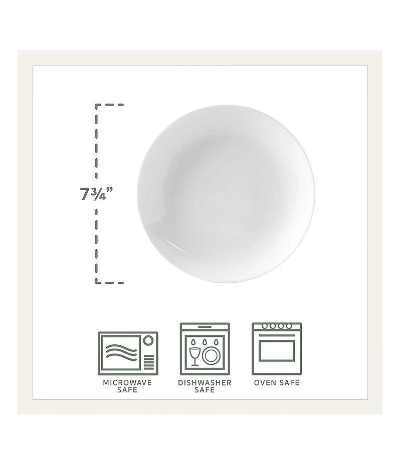 Fitz and Floyd Everyday White Coupe 16-Piece Dinnerware Set
