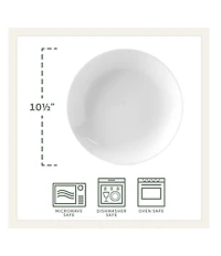 Fitz and Floyd Everyday White Coupe 16-Piece Dinnerware Set