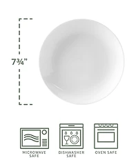 Fitz and Floyd Everyday White Coupe Salad Plates, Set of 4