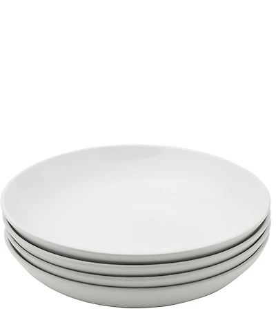 Fitz and Floyd Everyday White Dinner Bowls, Set of 4