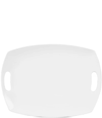 Fitz and Floyd Everyday White Handled Serving Platter, 17#double;