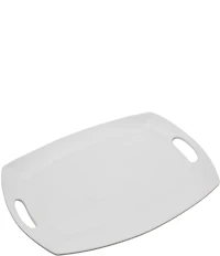 Fitz and Floyd Everyday White Handled Serving Platter, 17#double;