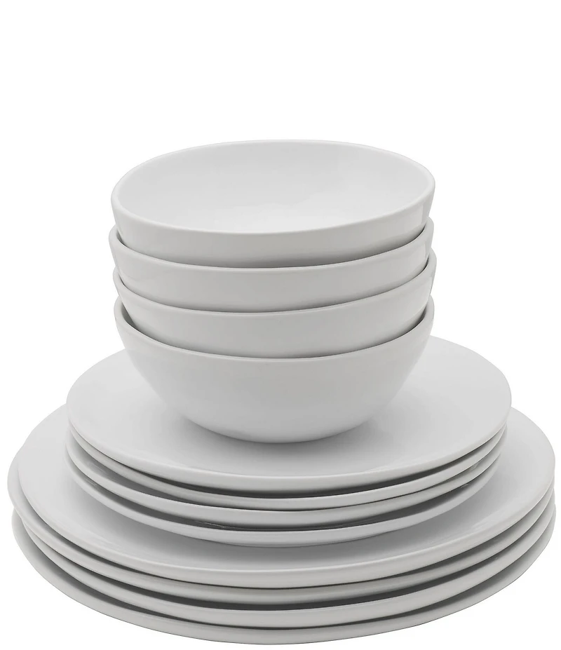Fitz and Floyd Everyday White Organic 12-Piece Dinnerware Set