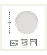 Fitz and Floyd Everyday White Organic Salad Plates, Set of 4