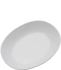 Fitz and Floyd Everyday White Oval Serving Bowl, 14.25#double;