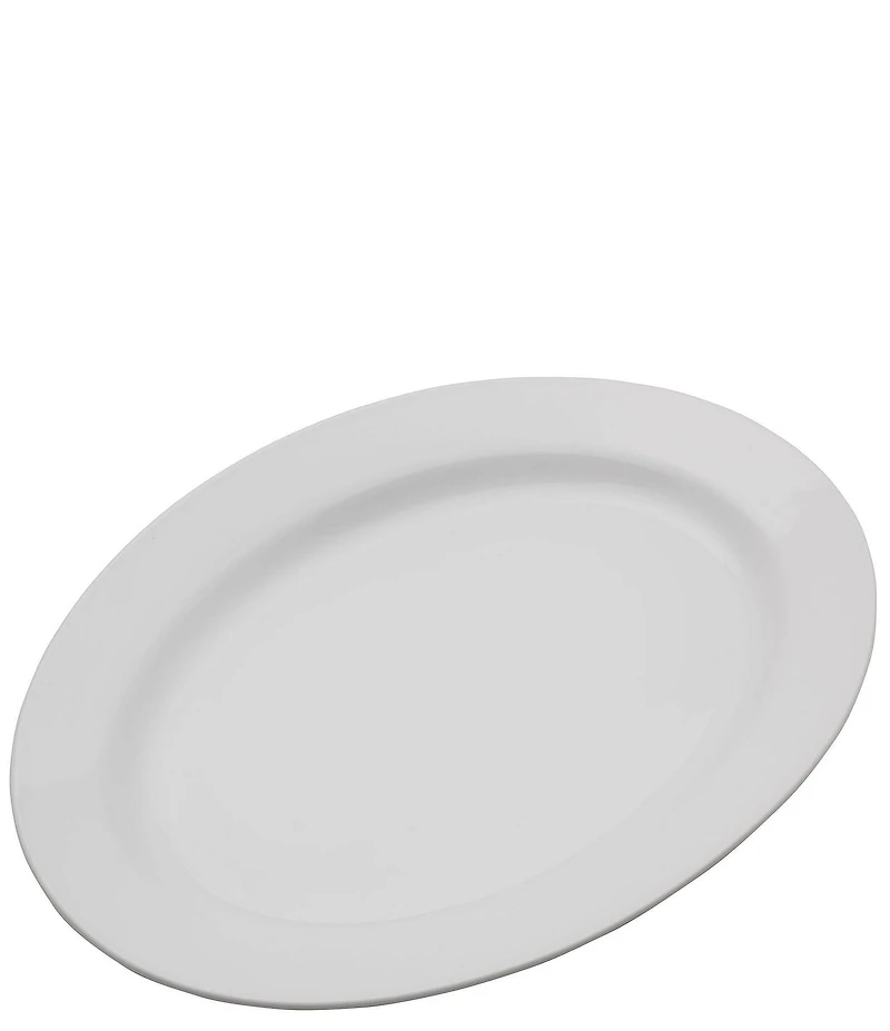 Fitz and Floyd Everyday White Oval Serving Platter, 16#double;