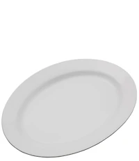 Fitz and Floyd Everyday White Oval Serving Platter, 16#double;