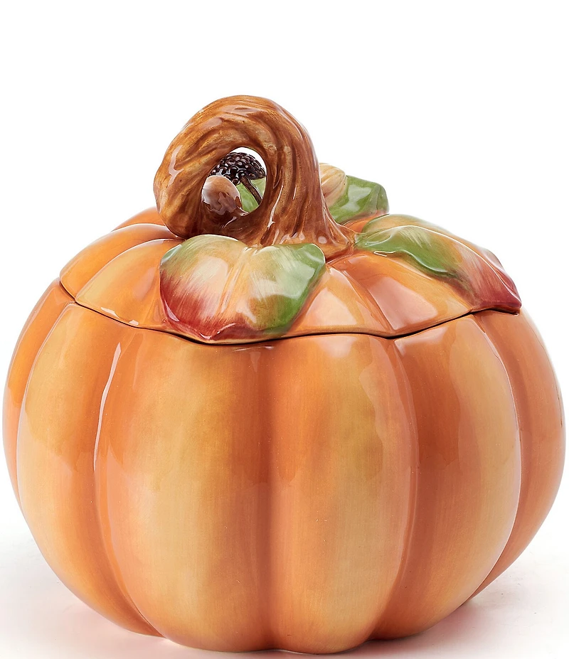 Fitz and Floyd Fall Harvest Pumpkin Cookie Jar