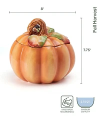 Fitz and Floyd Fall Harvest Pumpkin Cookie Jar