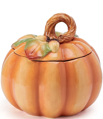 Fitz and Floyd Fall Harvest Pumpkin Cookie Jar
