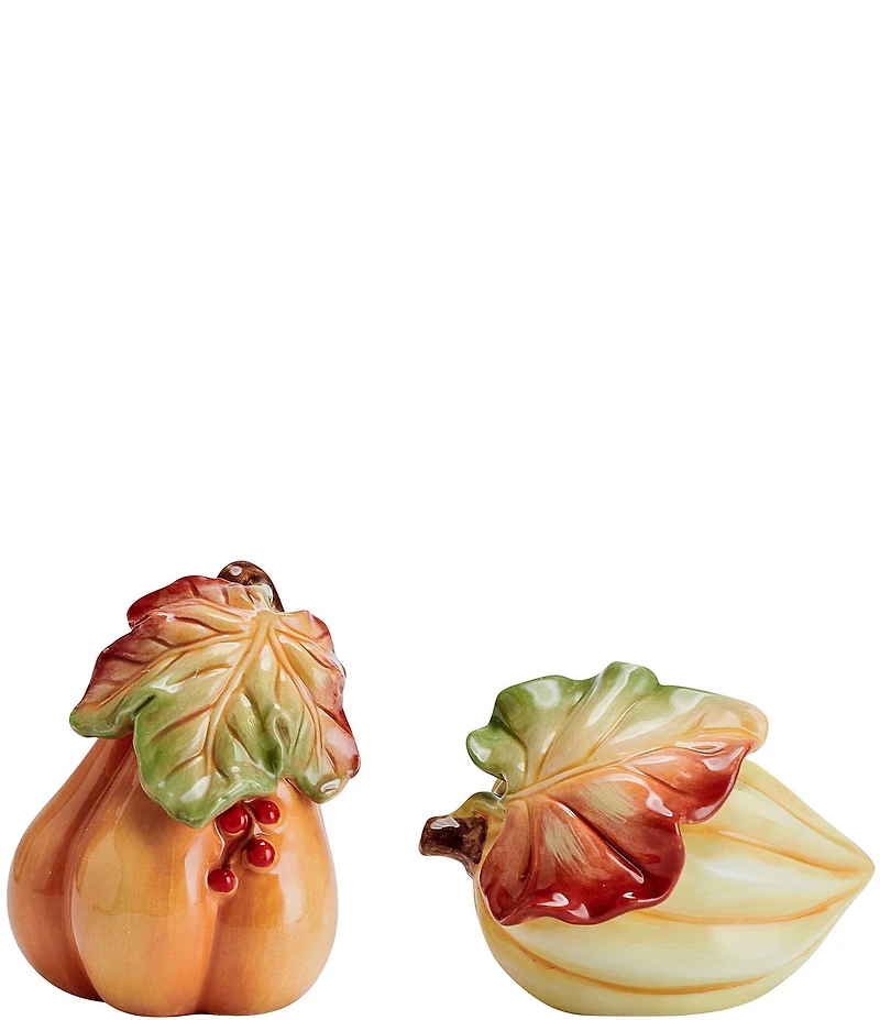 Fitz and Floyd Fall Harvest Salt and Pepper Shaker Set