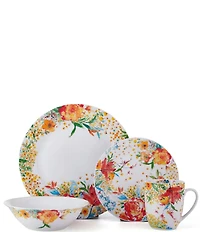 Fitz and Floyd Garden Delight Collection 32-Piece Dinnerware Set