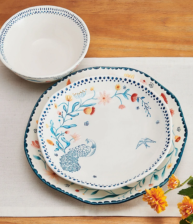 Fitz and Floyd Gracie Dinnerware 12-Piece Set