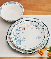 Fitz and Floyd Gracie Dinnerware 12-Piece Set