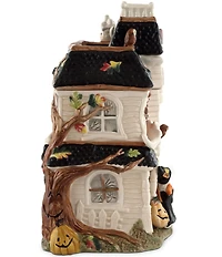 Fitz and Floyd Halloween Harvest Haunted House Cookie Jar
