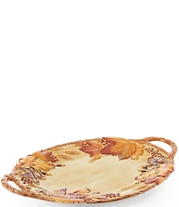 Fitz and Floyd Harvest Handled Serving Platter