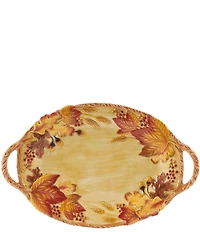 Fitz and Floyd Harvest Handled Serving Platter