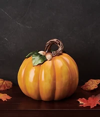 Fitz and Floyd Harvest Pumpkin Figurine