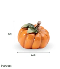 Fitz and Floyd Harvest Side Pumpkin Figurine