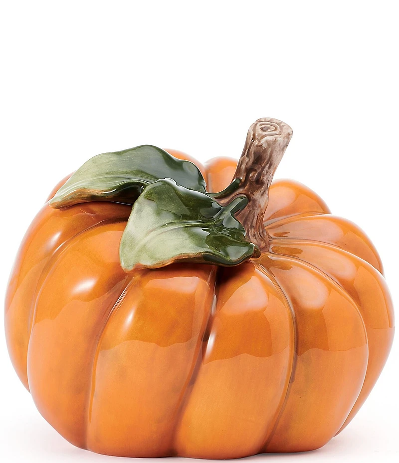 Fitz and Floyd Harvest Side Pumpkin Figurine