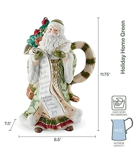 Fitz and Floyd Holiday Home Collection Santa Pitcher