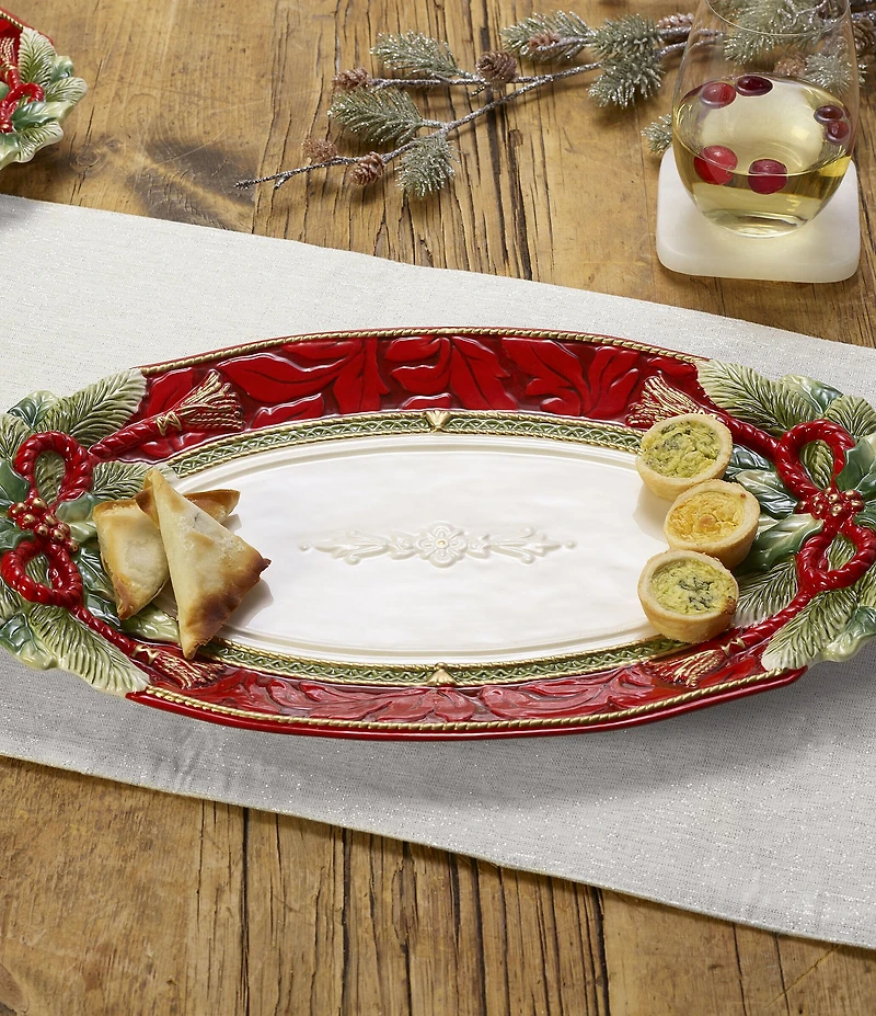 Fitz and Floyd Holiday Home Large Platter