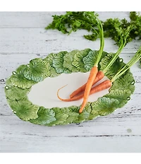 Fitz and Floyd La Fleur Leaf Platter, 15#double;