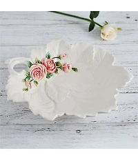 Fitz and Floyd La Fleur Leaf Serving Bowl