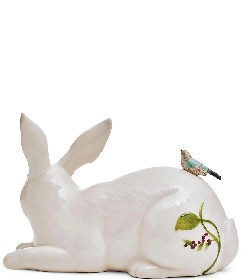 Fitz and Floyd Meadow Collection Rabbit Figurine Resting - 10#double;