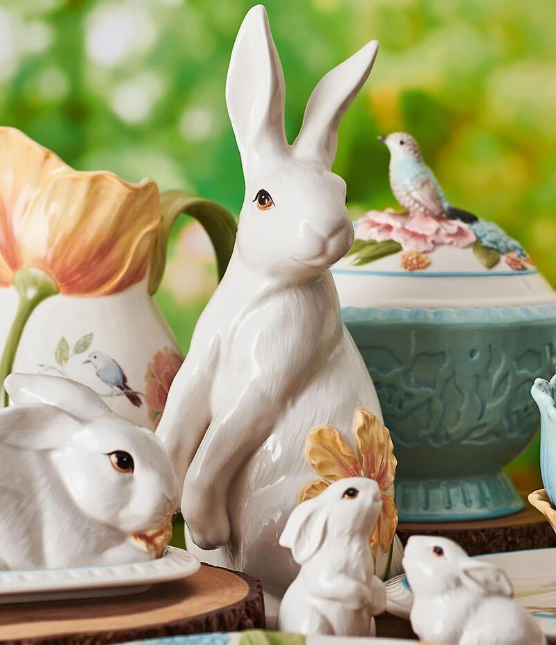 Fitz and Floyd Meadow Collection Sitting Rabbit Figurine