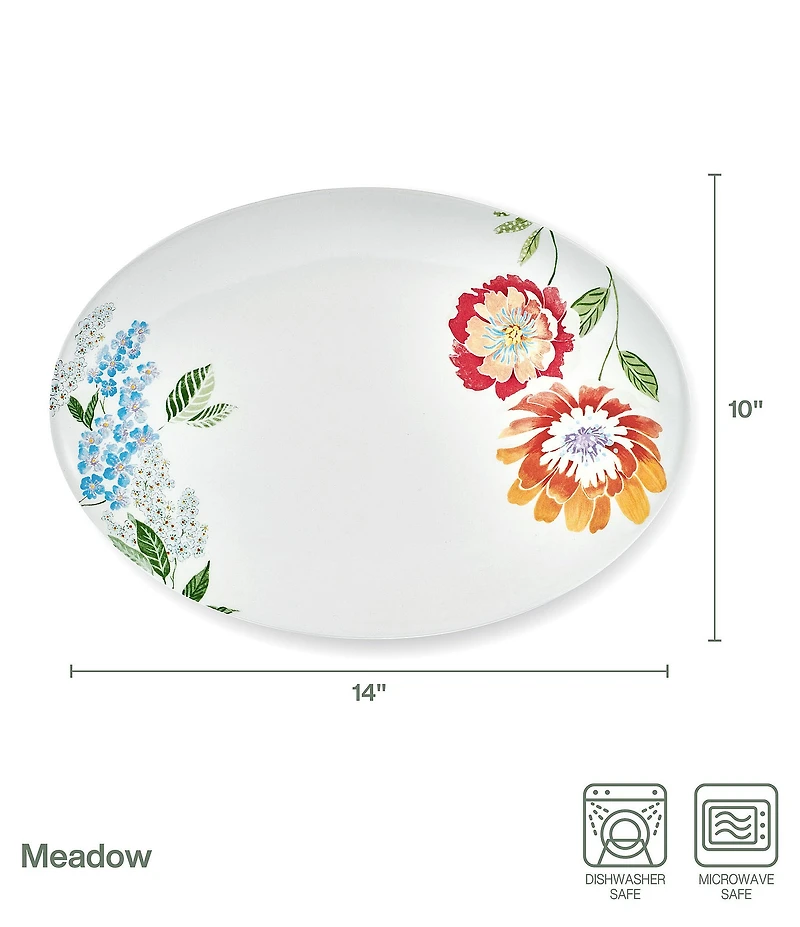 Fitz and Floyd Meadow Medium Platter, 14#double;