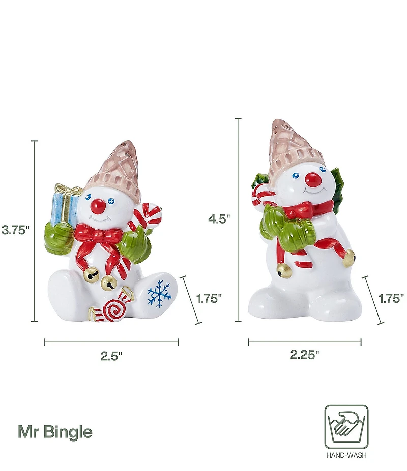 Fitz And Floyd Mr. Bingle Salt & Pepper Shaker Set