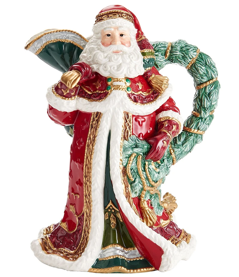 Fitz and Floyd Noel Holiday Collection Santa Pitcher